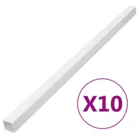 vidaXL Șine de cabluri, 40x40 mm, 10 m, PVC