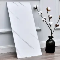 Placa autoadeziva pentru pardoseala sau perete tip marmura, impermeabila, 60x30cm