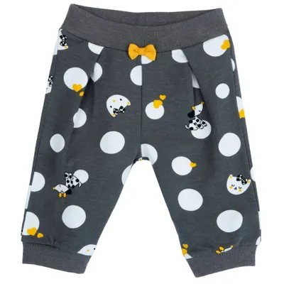 Pantaloni copii Chicco, gri cu model, 08892-65MFCO