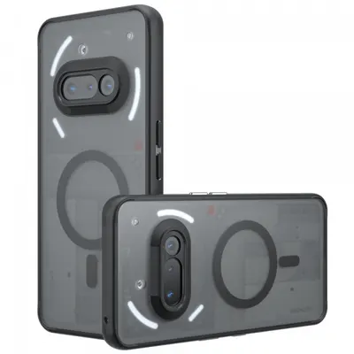 Husa MagSafe pentru Nothing Phone (3a), Techsuit, PureFrost, Neagra Satinata