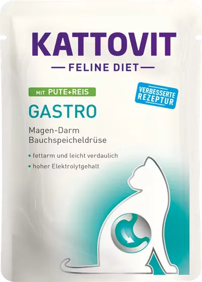 Plic Kattovit Gastro, Curcan si Orez, 85 g