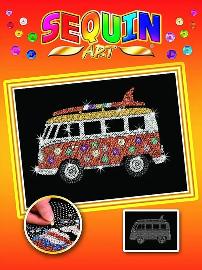 Set creativ KSG Crafts Sequin Art Gorjuss - Arta cu paiete, Rulota
