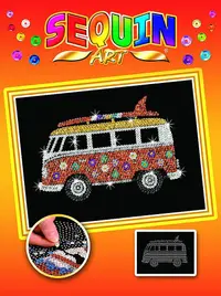 Set creativ KSG Crafts Sequin Art Gorjuss - Arta cu paiete, Rulota