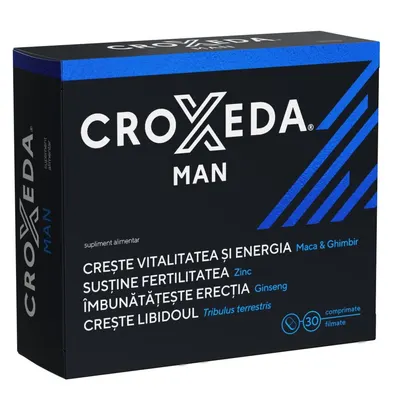 Croxeda Man, vitalitate si energie, Fiterman Pharma | 30 comprimate filmate
