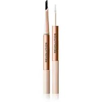 Revolution Fluffy Brow Filter Duo creion dermatograf cu două capete pentru sprâncene pentru fixare și formă culoare Ash Brown 0.12 g