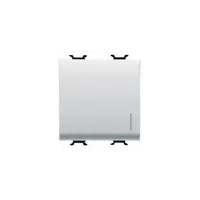 Intrerupator cap scara 1P 250V ac - 16AX ILLUMINABLE - WITH DIFFUSER - 2 MODULES - .WHITE - CHORUS