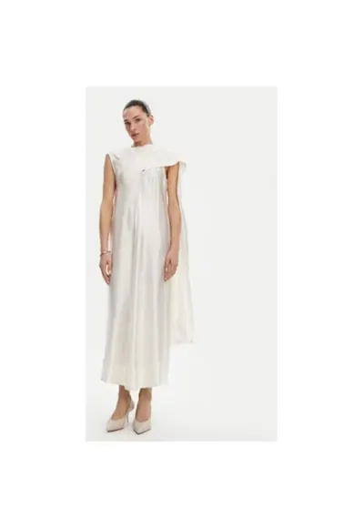 Rochie dama - 304928192 - Acetat - Alb - Alb