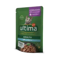 Hrana umeda pisici, Ultima Cat, Adult Sterilizat Fit & Delicious Pastrav, 85 g