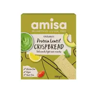 Crispbread proteic cu linte bio 100g Amisa