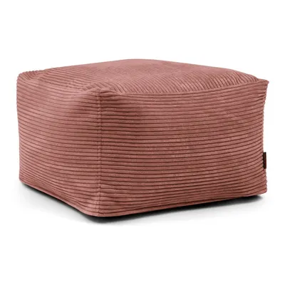 Fotoliu bean bag cărămiziu cu tapițerie din catifea reiată Softbox MooG – SLOWDOWN