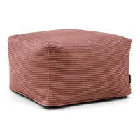 Fotoliu bean bag cărămiziu cu tapițerie din catifea reiată Softbox MooG – SLOWDOWN