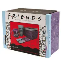 Set Cadou Friends - Pahar XXL + Cana + 2 Coastere Doodle