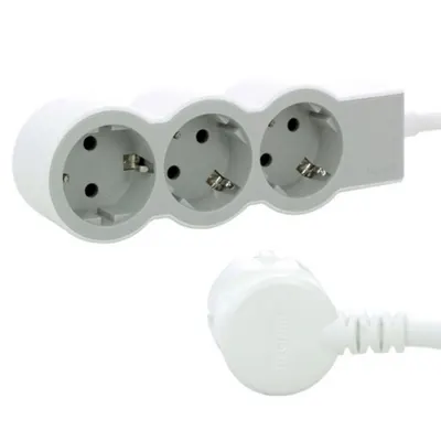 Prelungitor Sch 3x2p+t Standard 5m 1,5mm2 Alb/gri