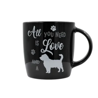 Cană ceramică All you need neagră