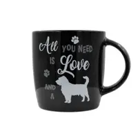 Cană ceramică All you need neagră