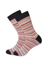 Sosete lungi bumbac barbati -SBGW26(26.8) - - Multicolor