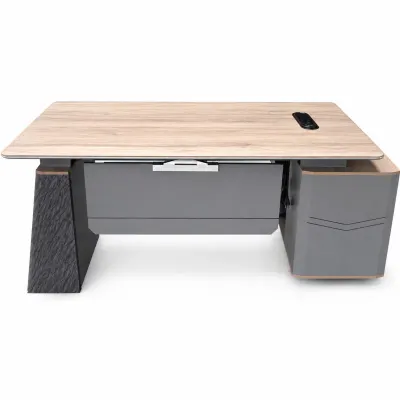Birou managerial Portofino cu dulap lateral, 1800x1600mm