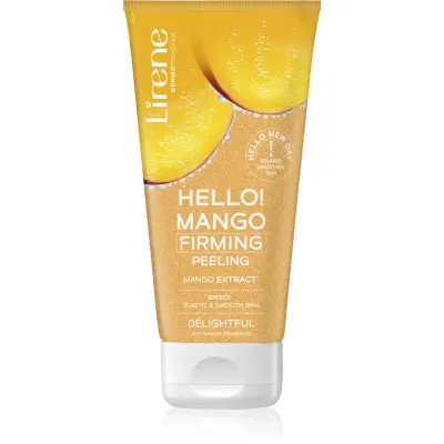 Lirene Hello! Mango gel de dus exfoliant pentru fermitate cu efect de nutritiv 175 ml