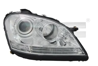 Far stanga (H7, reglaj electric, cu motoras, fundal cromat) MERCEDES Clasa M 2005-2011