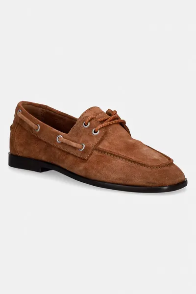 Gant mocasini pentru femei, din piele întoarsă Gimble