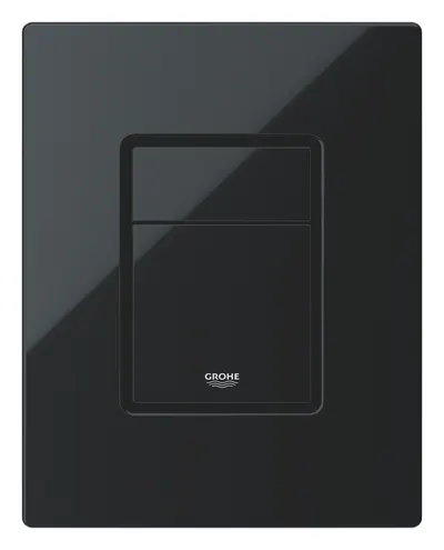Placa de actionare Grohe, Skate Cosmopolitan wall plate, dubla actionare, verticala sau orizontala, 156 x 197 mm, pt rezervoare Rapid SL si GD 2, negru lucios