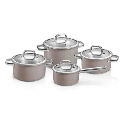 Set de vase pentru gătit 8 buc. din oțel inoxidabil Delight – Tescoma