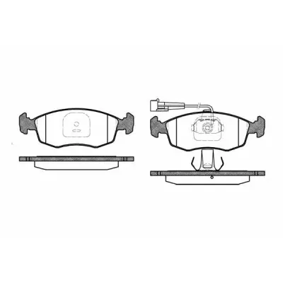 Set placute frana, frana disc REMSA 0172.12