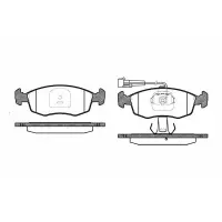 Set placute frana, frana disc REMSA 0172.12