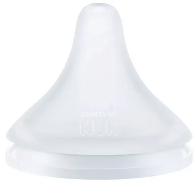 Tetine pentru biberon din silicon NUK Perfect Match - Flow control, 6 luni+, 2 buc
