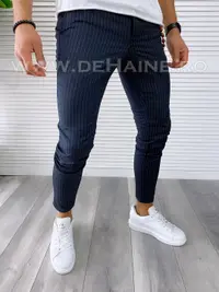 Pantaloni barbati casual regular fit in dungi B1751 P18-7