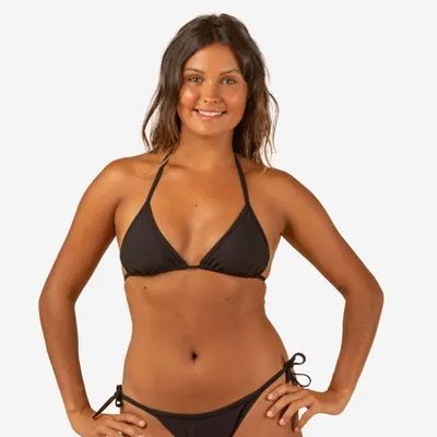Sutien de Baie cu Triunghiuri Culisante cu Bureți Simy Negru Damă
