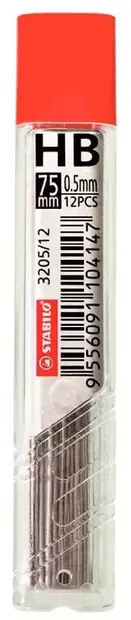 Graffiti pentru creion automat Stabilo – HB, 0.5 mm, 12 buc.