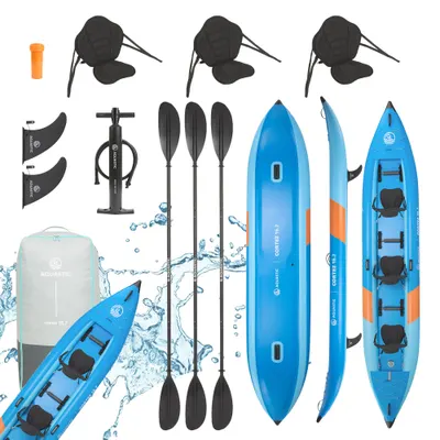 Caiac gonflabil pentru 3 persoane AQUASTIC Cortez 15'7"