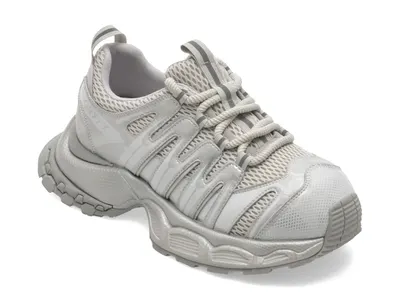 Pantofi sport GRYXX argintii, 9023, din piele naturala