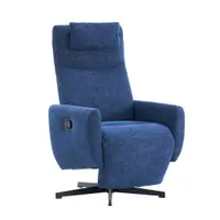 Fotoliu confortabil cu funcție de relaxare, Albastru | Aosom Romania