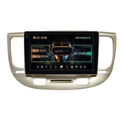 Navigatie 2K Kia Rio (2006-2011), Android, S-Quadcore 4GB RAM + 64GB ROM, 9.5 Inch - AD-BGS90042K+AD-BGRKIT232