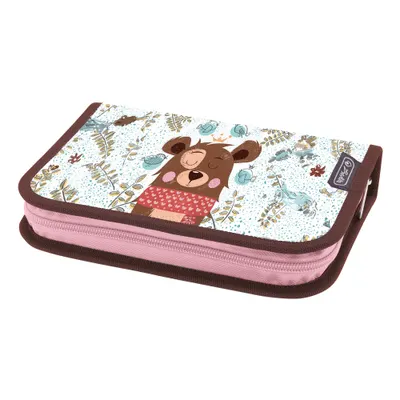 Penar echipat 34 piese, 2 clape, 13.5x19.5x3.5 cm, motiv Cute Bear, Herlitz