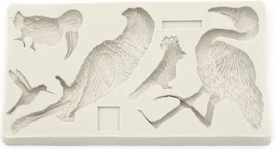 Mold din silicon (formă) Em Art – Păsări, 205 x 120 x 13 mm