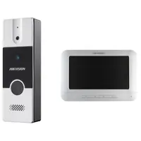 Kit videointerfon Hikvision DS-KIS202T, montaj pe 4 fire