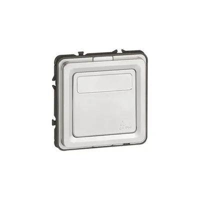 2-way Push-button Soliroc- cu label holder - 6 A 230 V~ -IP55 - NO-NC contact