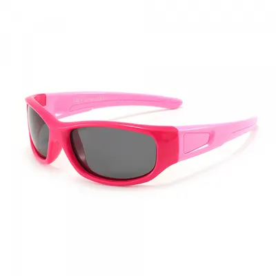 Ochelari De Soare Sport Copii Techsuit 800-C30, Polarizati, Rosii Roz