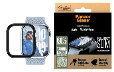 Protector de sticlă PanzerGlass - Full Body Slim, Apple Watch, 46mm, transparent