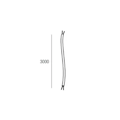 109001.02 Cablu alimentare Negru 3000mm