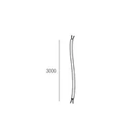 109001.02 Cablu alimentare Negru 3000mm