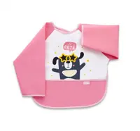 Baveta cu maneci si buzunar BabyJem Polly Bib Pink