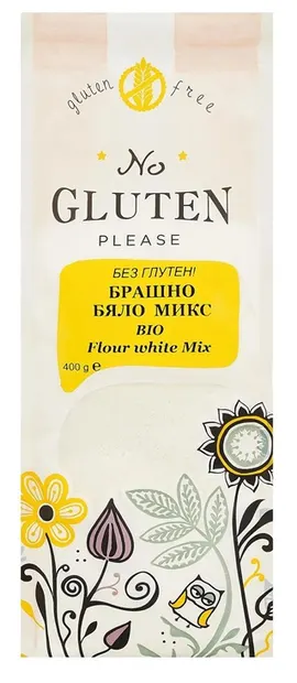 Făină universală bio mix, fără gluten, 400 g, No Gluten Please