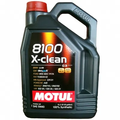 Ulei motor Motul 8100 X-clean, 5W40, 5L