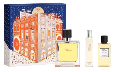 Hermes Terre D'Hermes Set - Parfum, 75 și 15 ml + Gel de duș, 40 ml