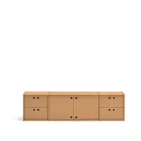 Comodă TV în culoare naturală 157x42x40 cm Wally – Teulat
