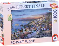 Puzzle Schmidt din 1000 piese - Apus de soare în Santorini